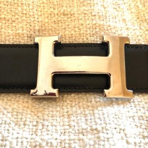 Hermès Reversible Belt Black/Tan